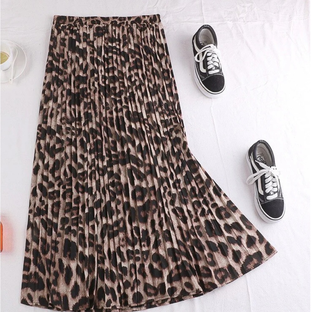 Cupshe Brown Pleated Maxi Skirt for Casual Nights